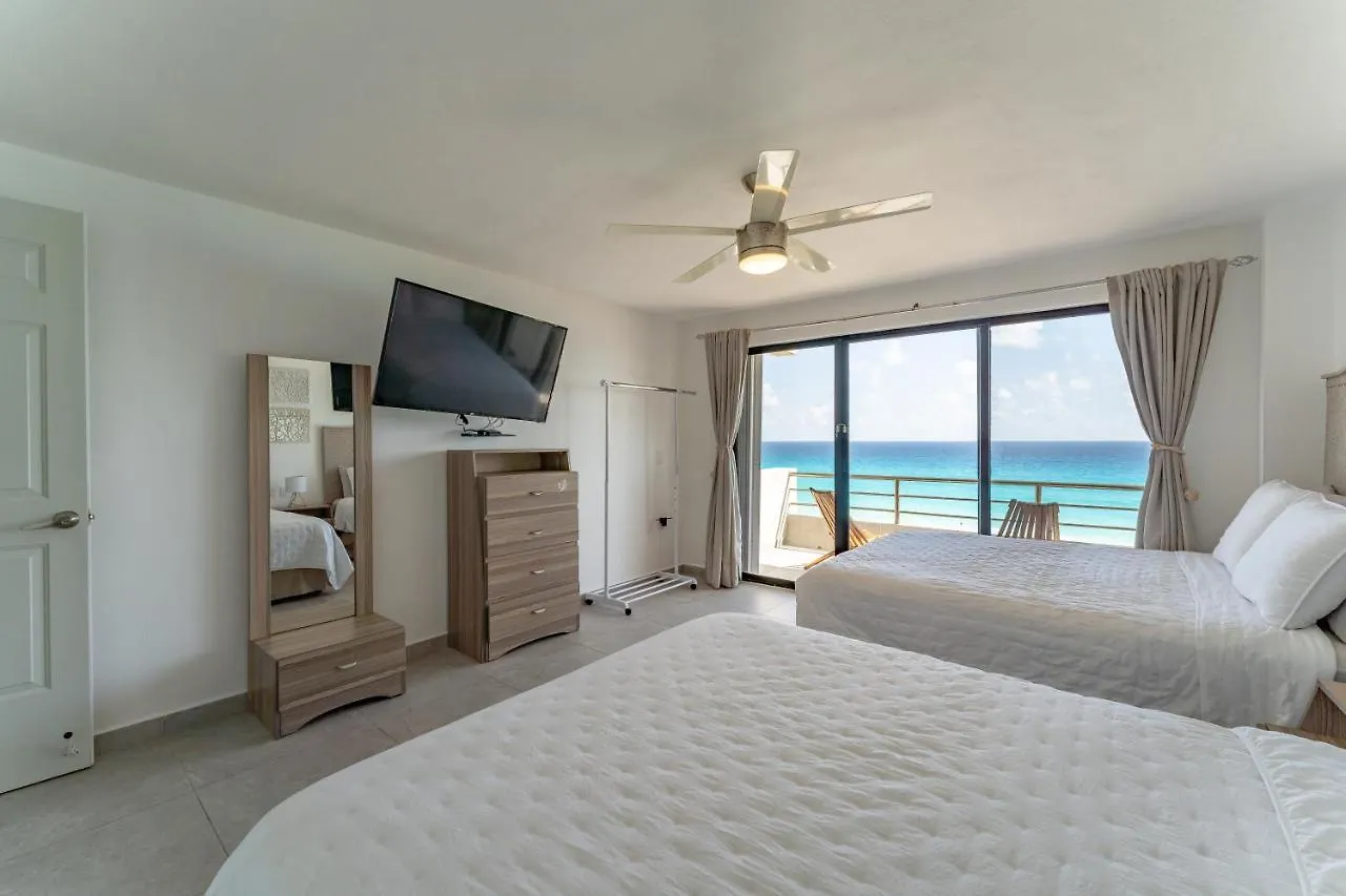 Apartment Sparkling Ocean View In Cancun Mexico